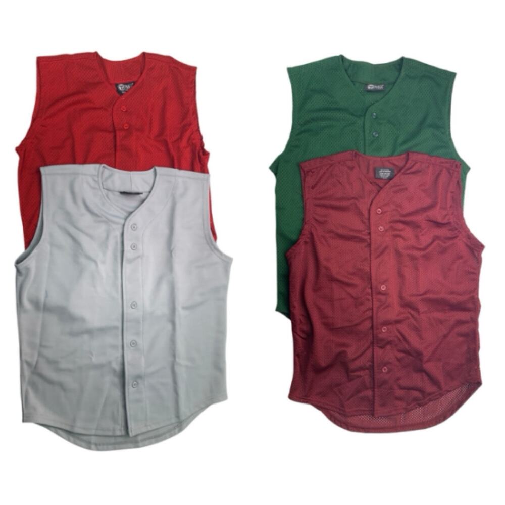 4 New Tag Team Uniform Youth XL Button Down Sport Mesh Jersey Tank Top Vests